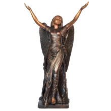 China casting large bronze angel sculpture